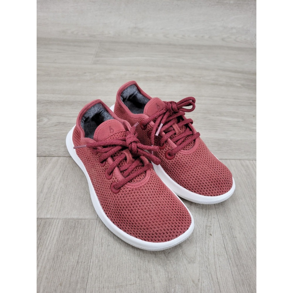 Allbirds Wool Tree Runner Women's Size 6 Burgundy Red Casual Shoes Sneakers